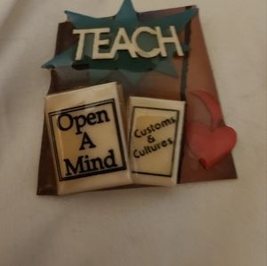 Acrylic teacher pin